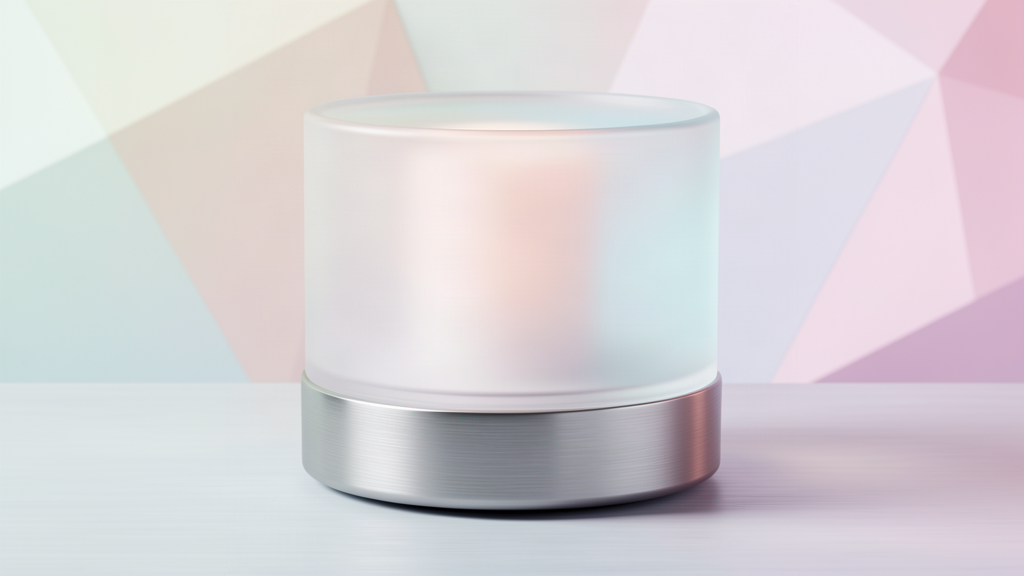 Nano Banana 2 render of a translucent speaker